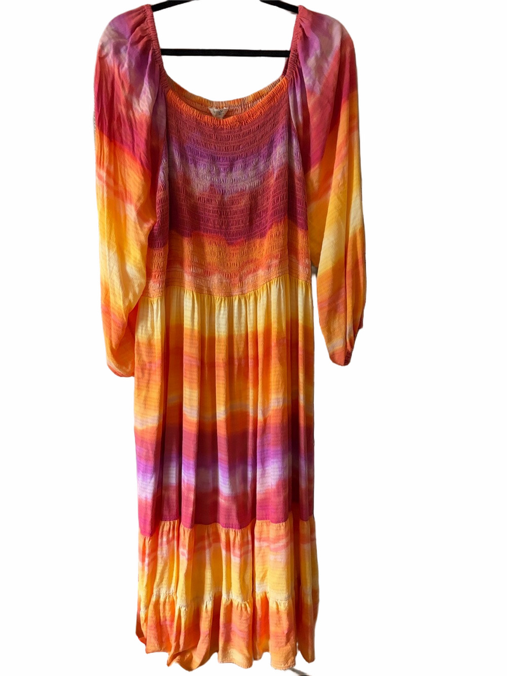 Terra Sky women’s plus size 3x Boho chic / Cottagecore pheasant dress.